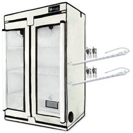 Active Grow 3-Tier Walden White LED Mushroom Grow Tent Kit Hangers
