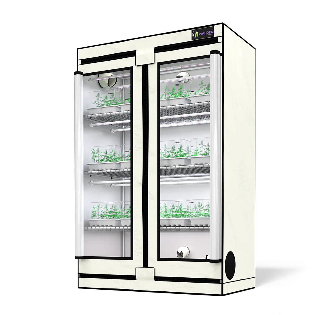 Active Grow Clones & Cuttings 3-Tier Walden White LED Grow Tent Kit