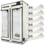 Active Grow Microgreens & Herbs 3-Tier Walden White LED Grow Tent Kit
