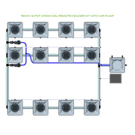 Alien Hydroponics RDWC - 12 Pot 3 Row