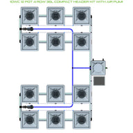 Alien Hydroponics RDWC - 12 Pot 4 Row