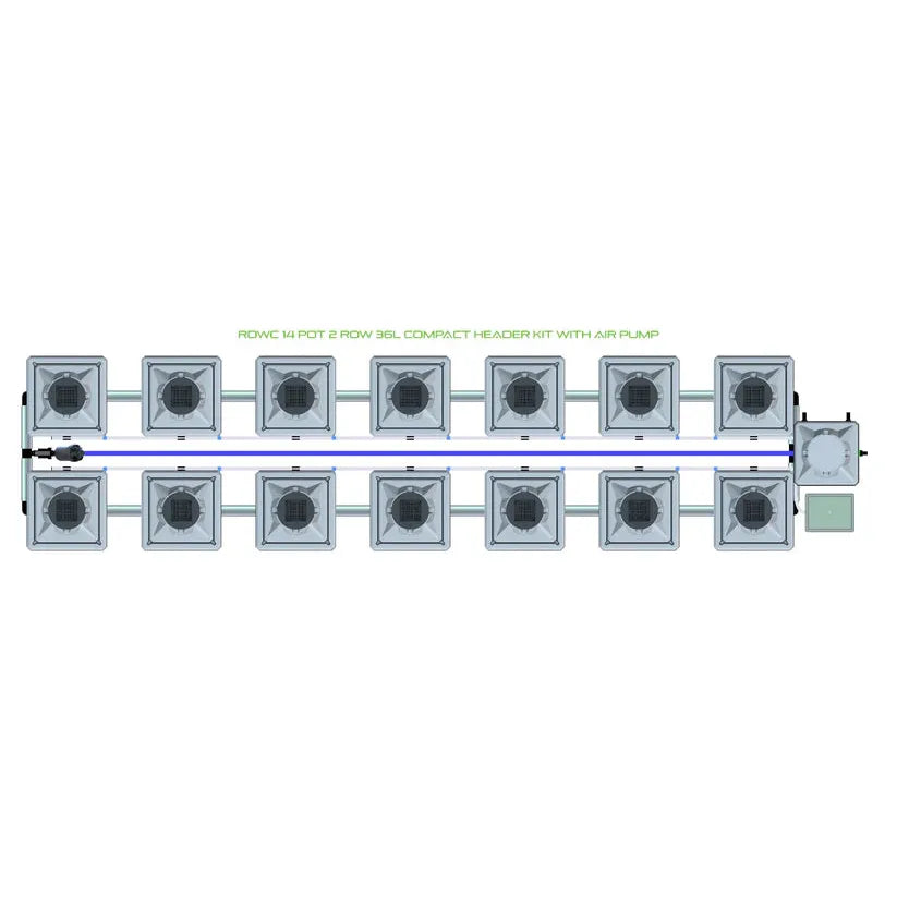 Alien Hydroponics RDWC - 14 Pot 2 Row