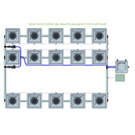 Alien Hydroponics RDWC - 15 Pot 3 Row