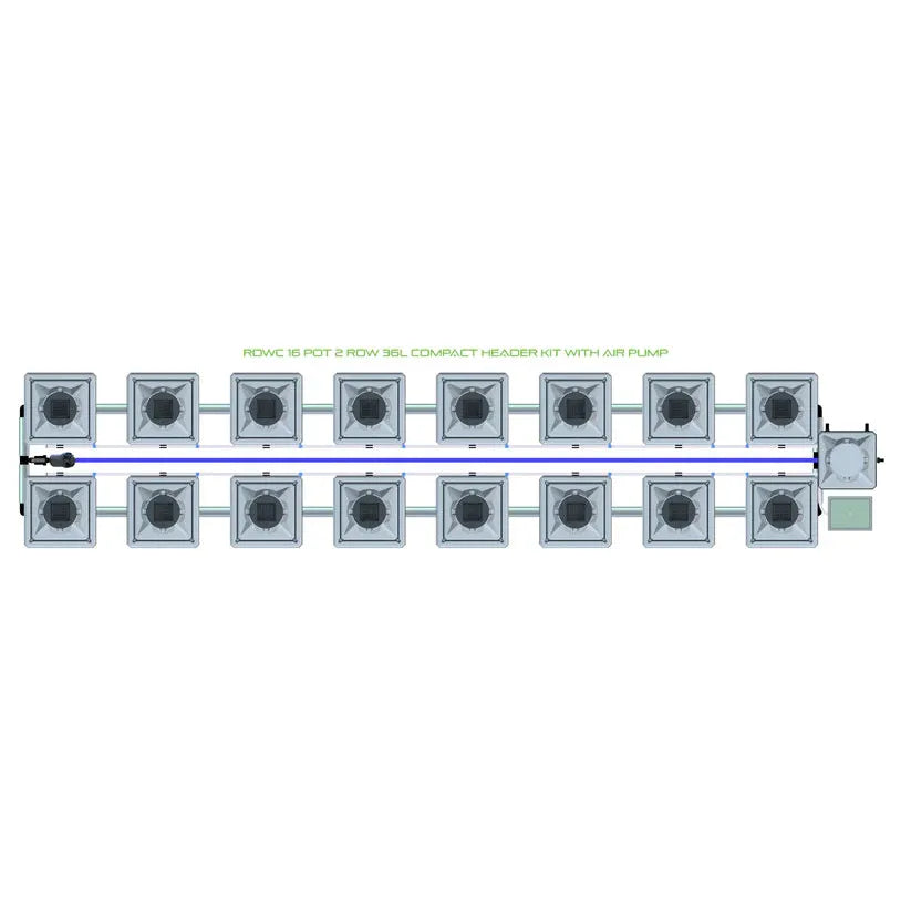 Alien Hydroponics RDWC - 16 Pot 2 Row