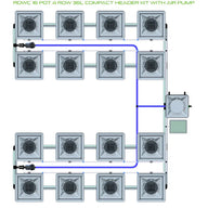 Alien Hydroponics RDWC - 16 Pot 4 Row
