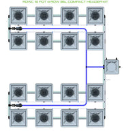 Alien Hydroponics RDWC - 16 Pot 4 Row
