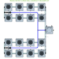 Alien Hydroponics RDWC - 16 Pot 4 Row