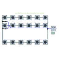 Alien Hydroponics RDWC - 18 Pot 3 Row