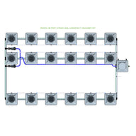 Alien Hydroponics RDWC - 18 Pot 3 Row