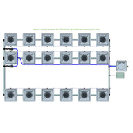 Alien Hydroponics RDWC - 18 Pot 3 Row