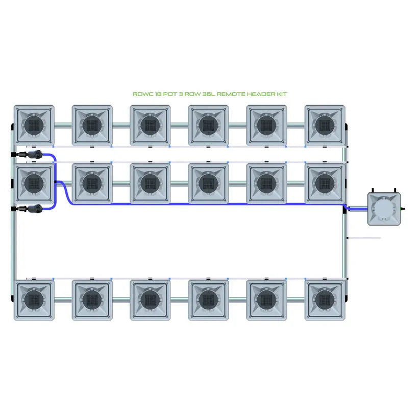 Alien Hydroponics RDWC - 18 Pot 3 Row