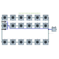 Alien Hydroponics RDWC - 18 Pot 3 Row