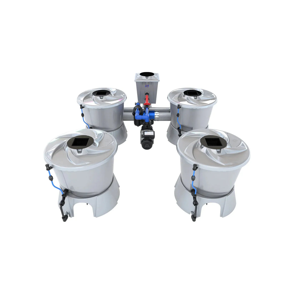 Alien Hydroponics V-System DWC - 4 Pot 2 Row