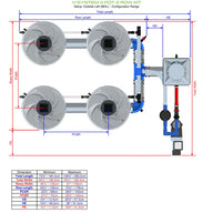Alien Hydroponics V-System DWC - 4 Pot 2 Row
