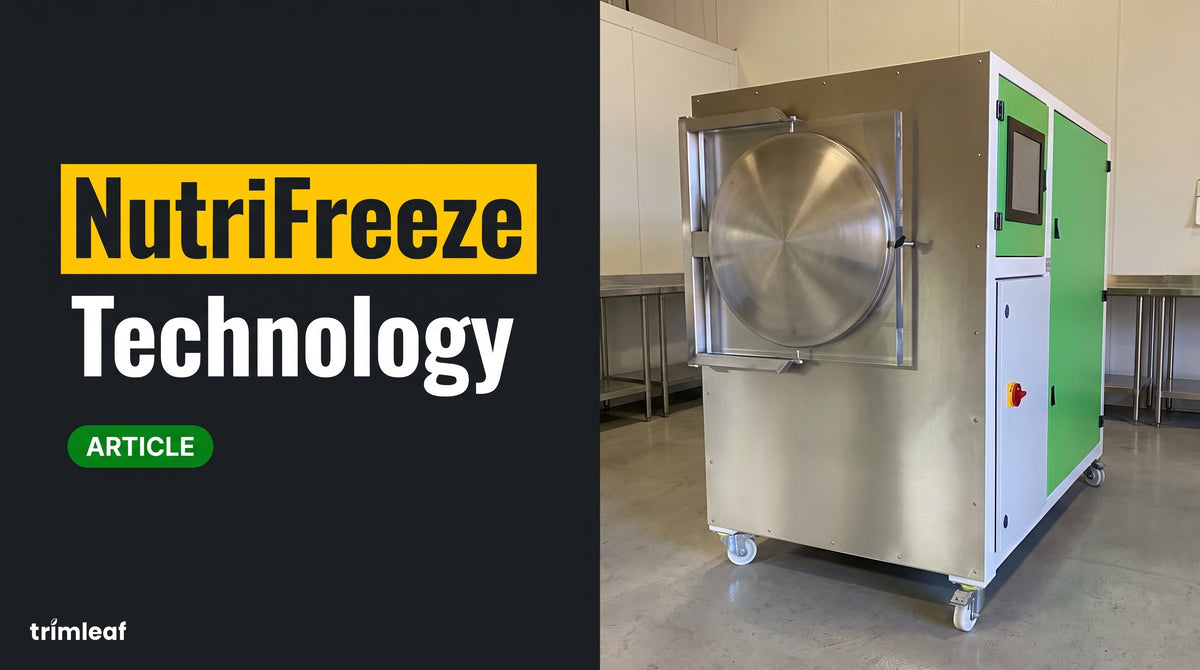 NutriFreeze industrial freeze dryer in a food production facility