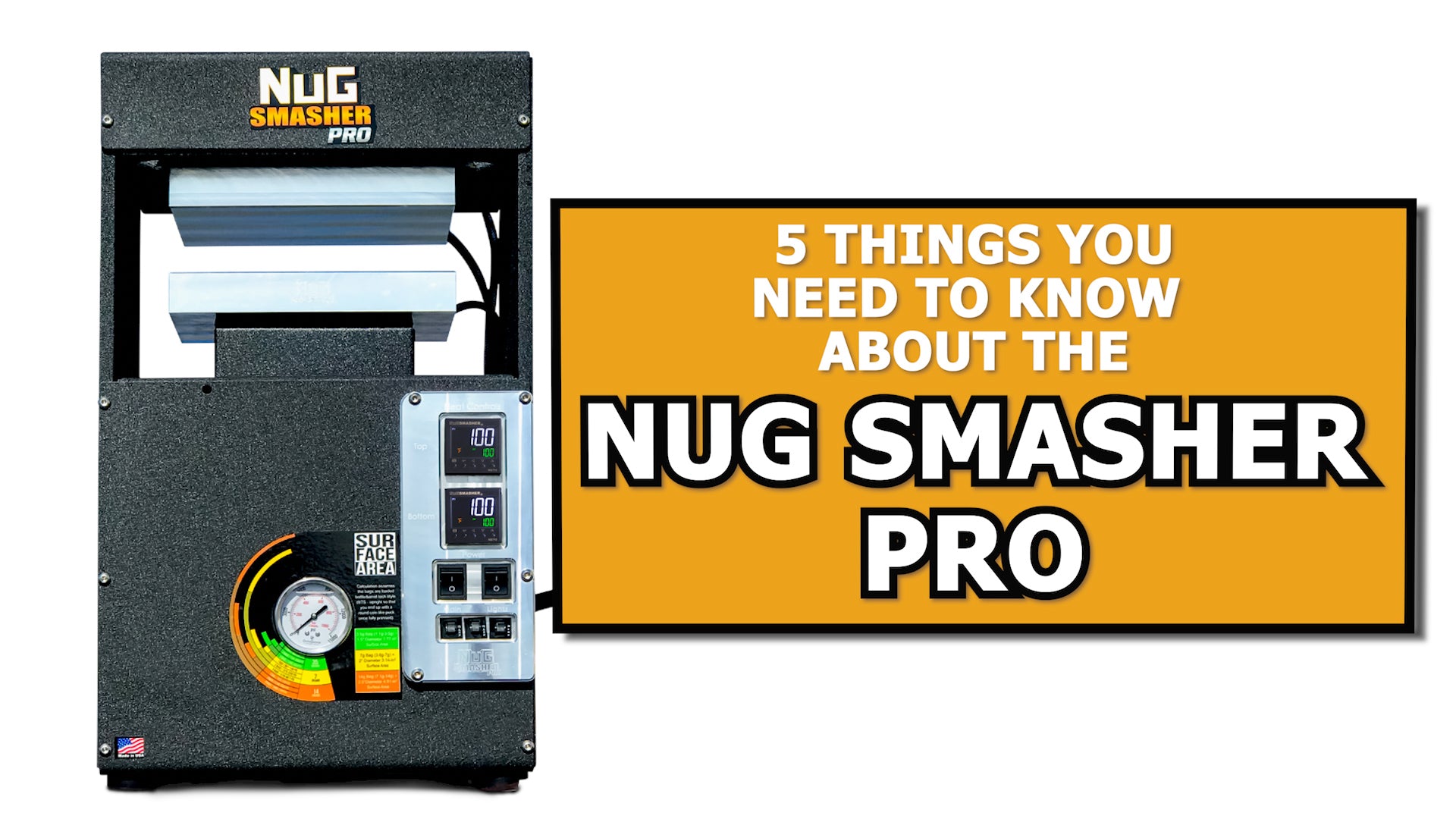 5 Things You Need to Know About the NugSmasher Pro 20 Ton Rosin Press