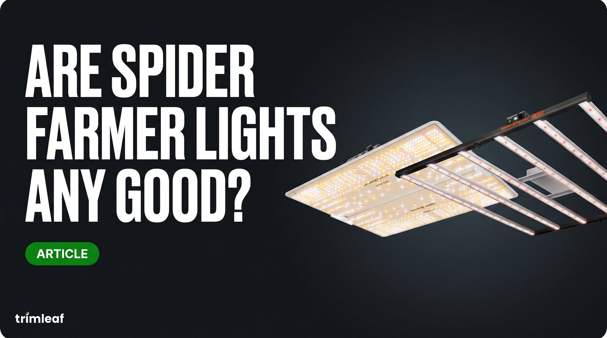 Cover image for "Are Spider Farmer Lights Any Good?": Trimleaf blog