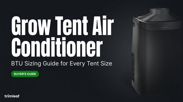 Cover image for "Grow Tent Air Conditioner: BTU Sizing Guide for Every Tent Size": Trimleaf blog