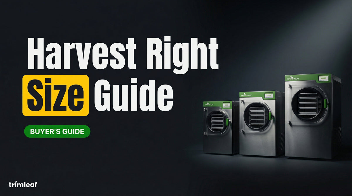 Cover image for "Harvest Right Size Guide" ,  Trimleaf blog