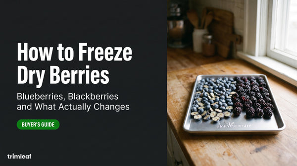 Cover image for "How to Freeze Dry Berries: Blueberries, Blackberries and What Actually Changes": Trimleaf blog