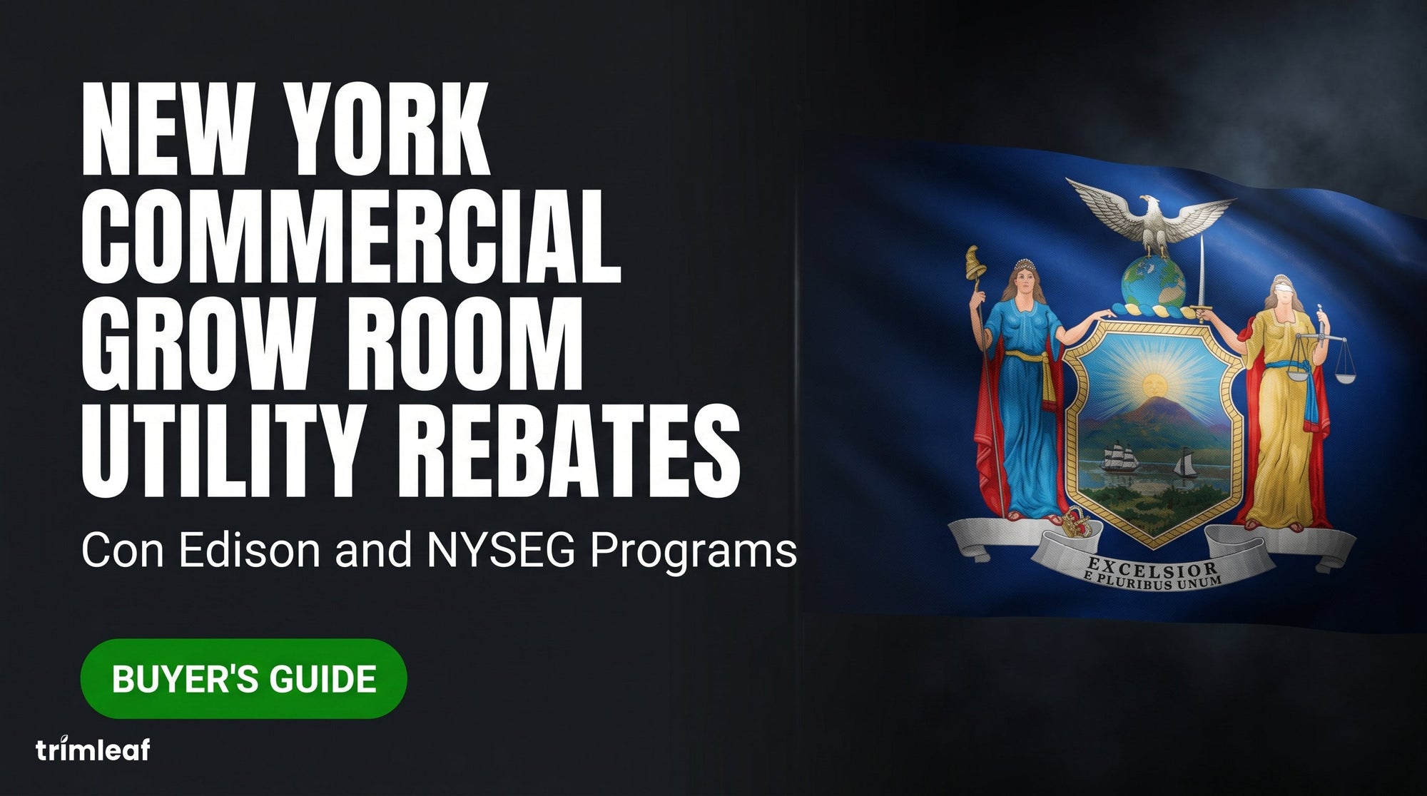 Cover image for "New York Commercial Grow Room Utility Rebates: Con Edison and NYSEG Programs": Trimleaf blog