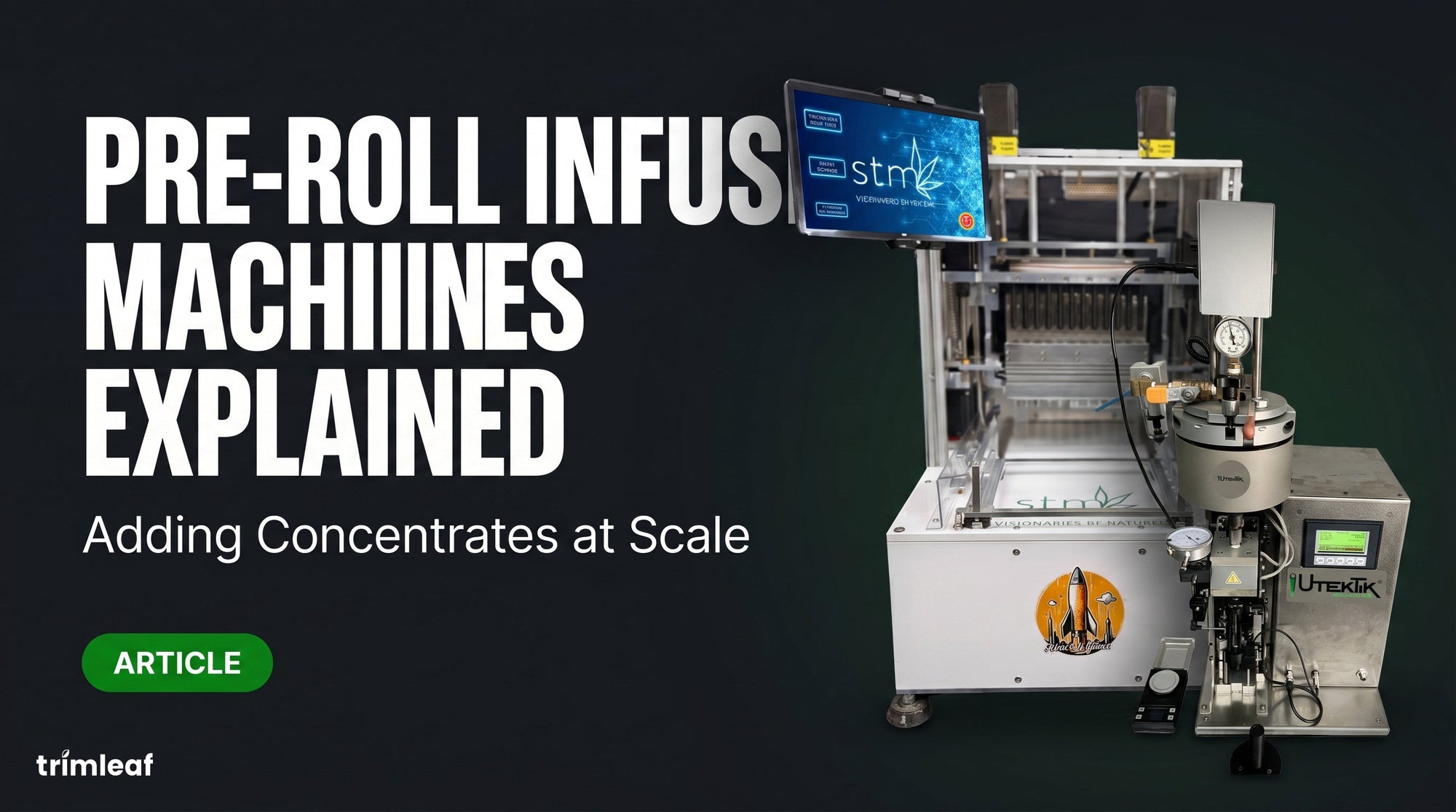 Cover image for "Pre-Roll Infusion Machines Explained: Adding Concentrates at Scale": Trimleaf blog