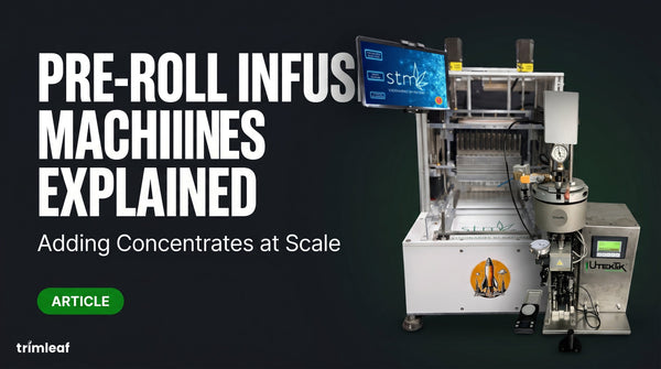 Cover image for "Pre-Roll Infusion Machines Explained: Adding Concentrates at Scale": Trimleaf blog
