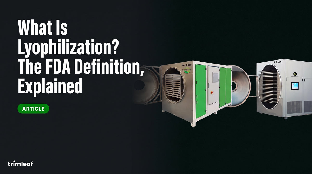 Cover image for "What Is Lyophilization? The FDA Definition, Explained": Trimleaf blog