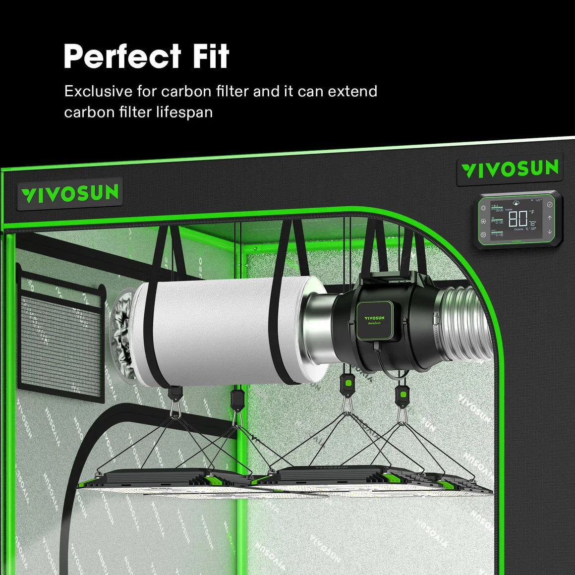 6 Inch Prefilter for 6 in Carbon Filter White Perfect Fit