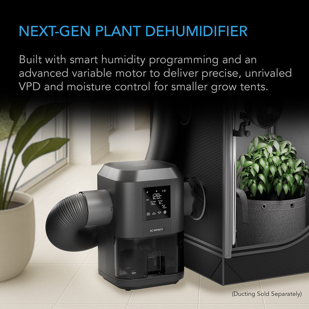 grow tent dehumidifier AC Infinity HYDRONE 3 | Plant Dehumidifier with VPD Humidity Controls