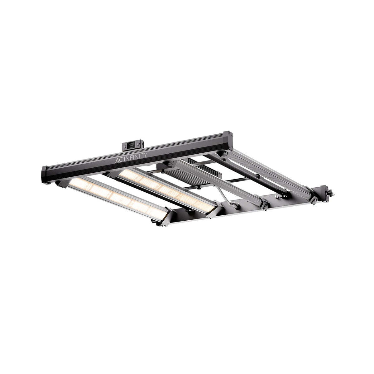 AC Infinity Ionprime 6 500W LED grow light with a black frame and multiple light panels.