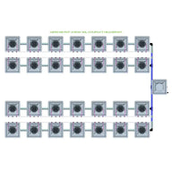 Alien Hydroponics AERO System- 28 Pot 4 Row 30L Compact Header Kit