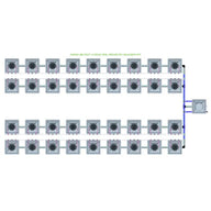 Alien Hydroponics AERO System- 36 Pot 4 Row 30L Remote Header Kit