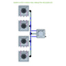 Alien Hydroponics AERO System - 4 Pot 4 Row