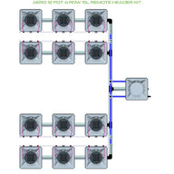Alien Hydroponics AERO System- 12 Pot 4 Row 15L Remote Header Kit