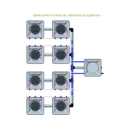 Alien Hydroponics AERO System- 8 Pot 4 Row 15L Remote Header Kit