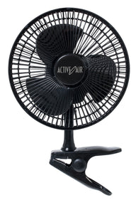 Black clip-on fan with 