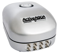 Active Aqua 12W air pump with 4 outlets, silver, AAPA25L model.