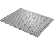 Silver modular growing tray with segmented planting areas.