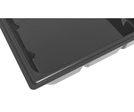 Black 100-gallon reservoir with a smooth, glossy surface and a reinforced rim.