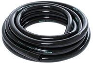 Rolled black flexible tubing with 