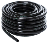 Black coiled tubing with text 
