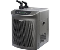 ActiveAqua chiller with digital display, prominent mesh front, and water intake/outtake ports.