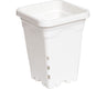 Active Aqua 5" x 5" Square White Pot, 7" Tall – Case of 100