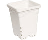 Active Aqua 7" x 7" Square White Pot, 9" Tall – Case of 50