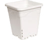 Active Aqua 9" x 9" Square White Pot, 10" Tall – Case of 24