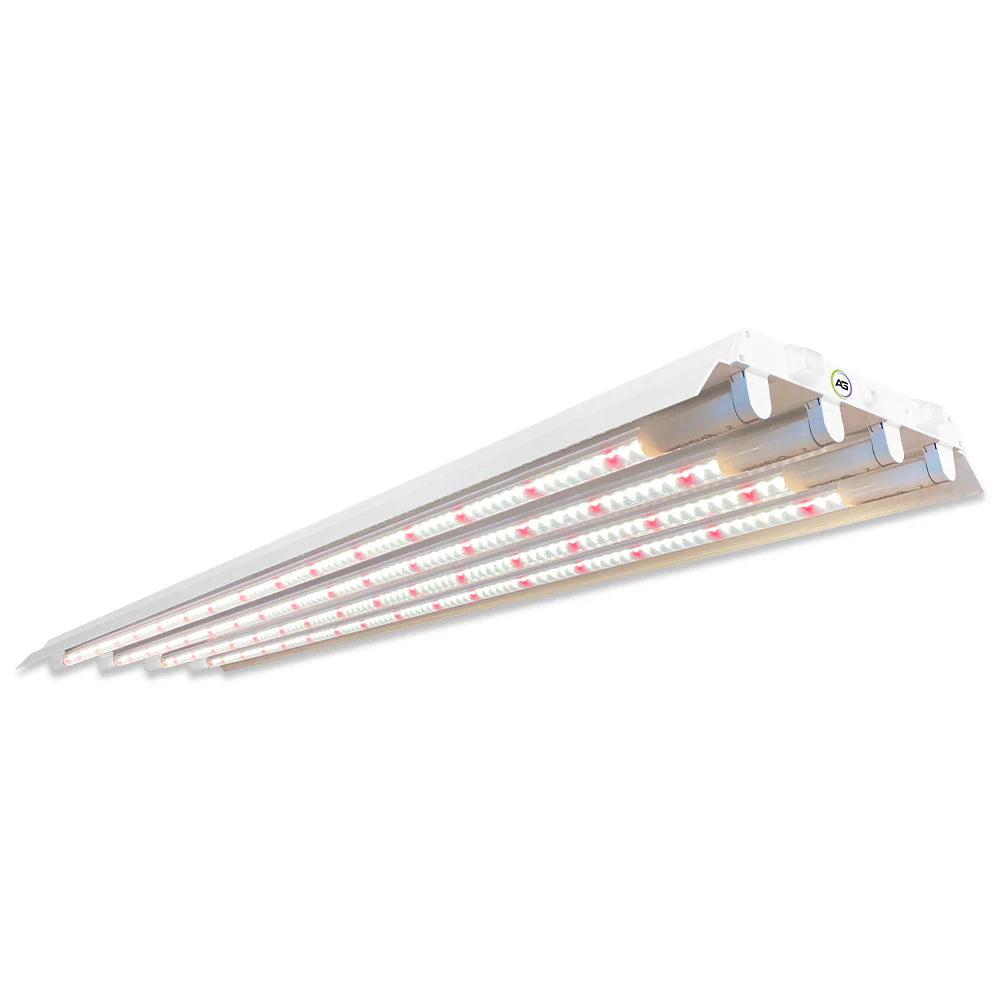 Active Grow T5 HO 2.0 4FT 4-Lamp Sun White Pro Spectrum LED grow light fixture with red & white LEDs.