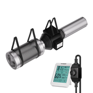 VIVOSUN air purification kit: inline fan, carbon filter, aluminum duct, variable speed controller, digital hygrometer.