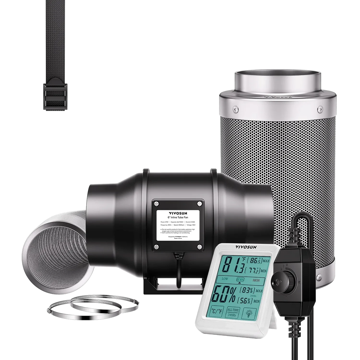 Vivosun Air Filtration Kit R6 Digital