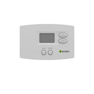 White Anden AS35FP steam humidifier thermostat with digital display and buttons.